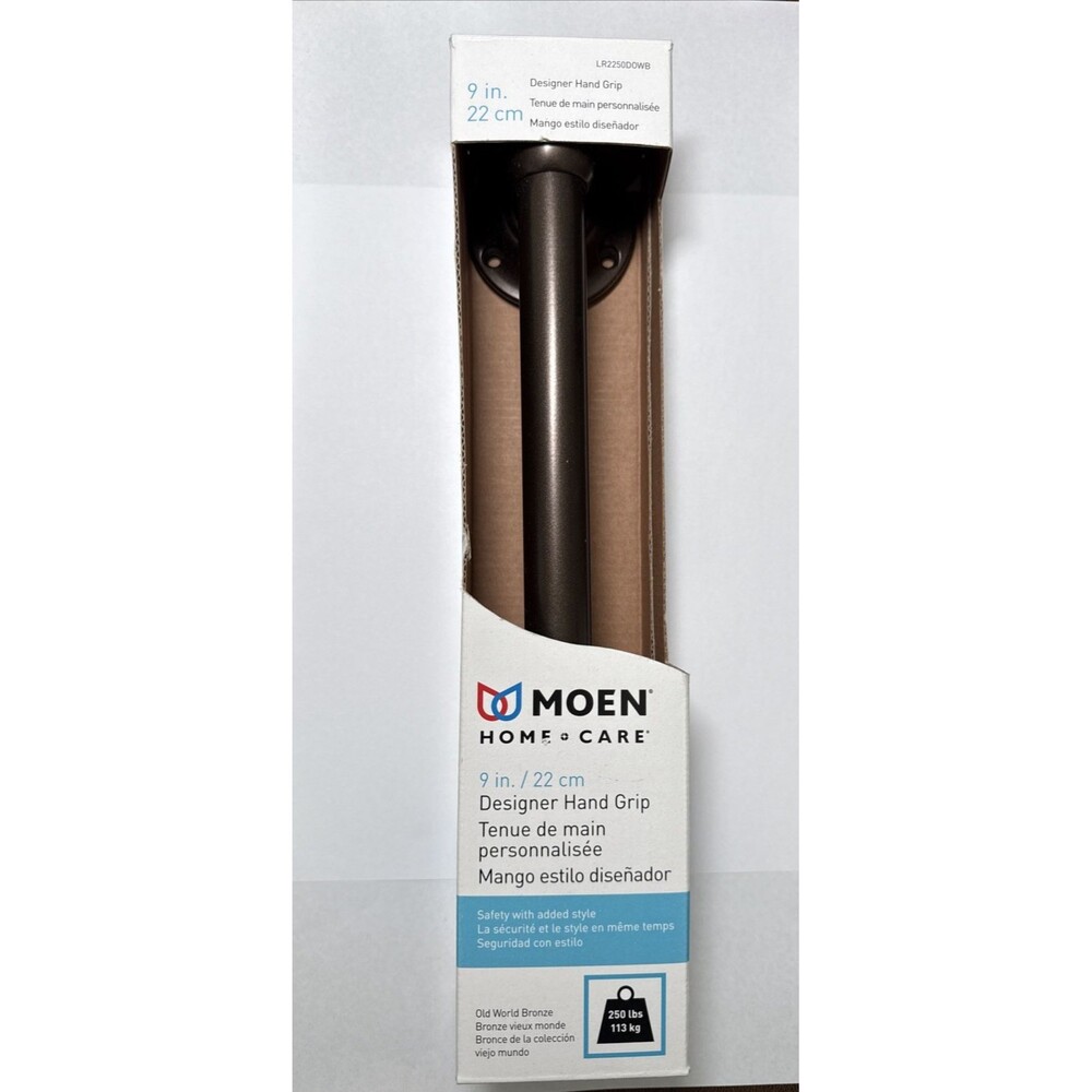 Moen Old World Bronze LR2250DOWB Home Care 9-Inch Designer Safety Hand Grip